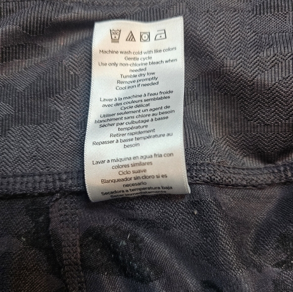 Danskin XL Camo Print Leggings | Dark Grey Stretch Activewear - Picture 8 of 8